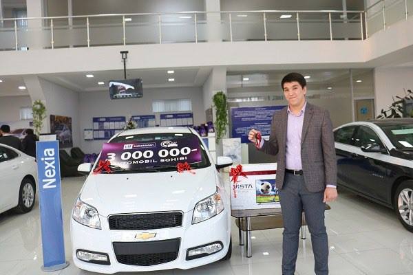 GM Uzbekistan поздравила обладателя 3 000 000-го автомобиля