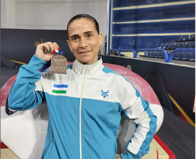 UzAuto поздравляет Оксану Чусовитину с очередной наградой на Кубке мира по спортивной гимнастике в Каире